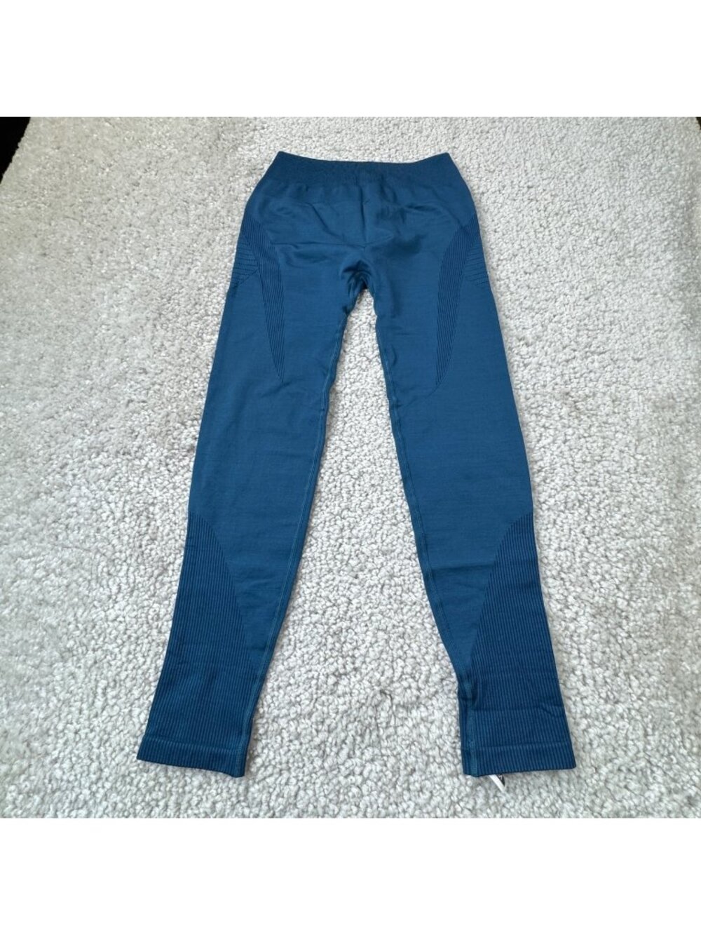 Alphalete Revival High Waisted Legging Compression Teal Blue Womens Medium